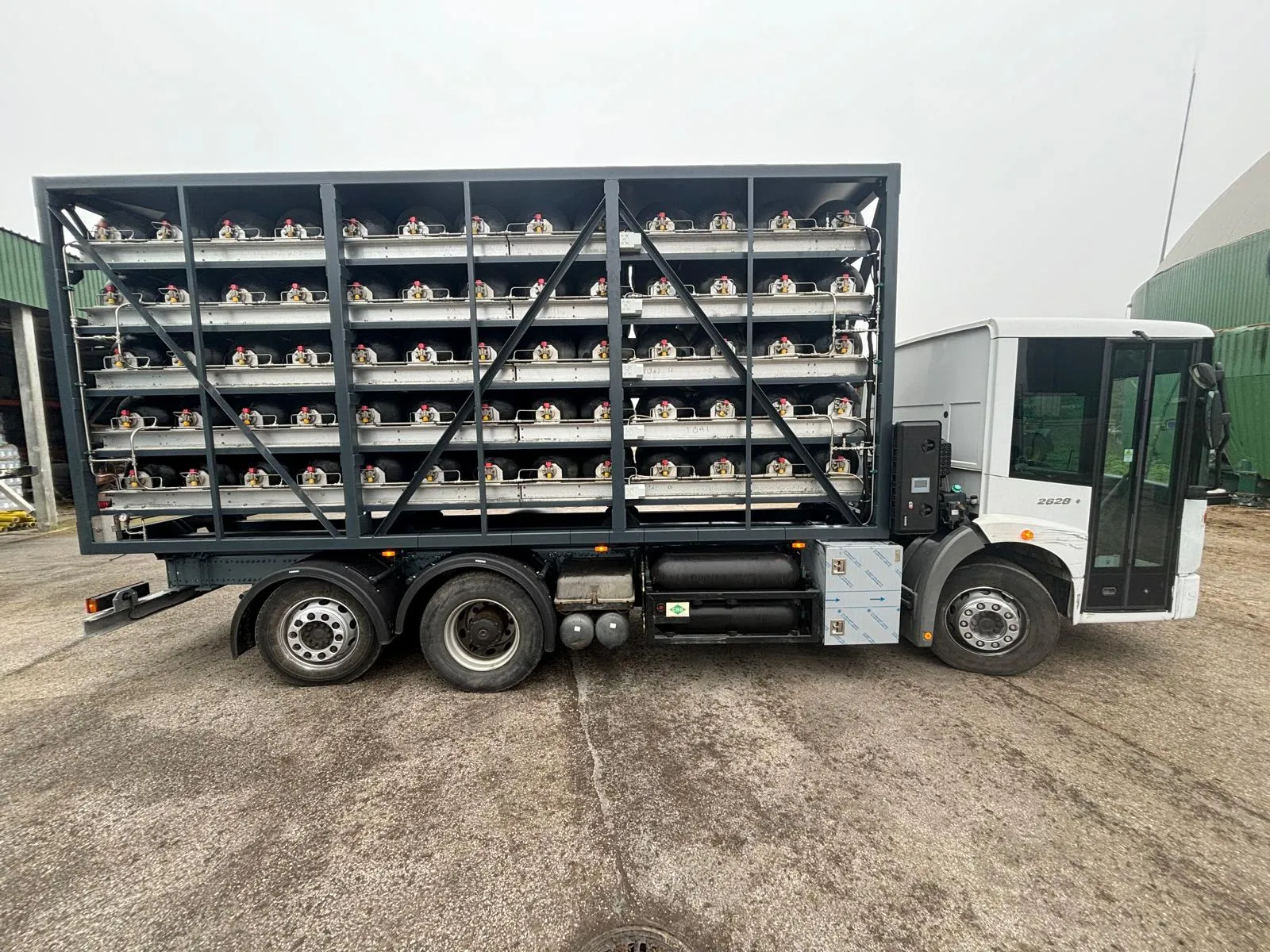 Mobilna stacja tankowania CNG Gaznet zainstalowana u Klienta