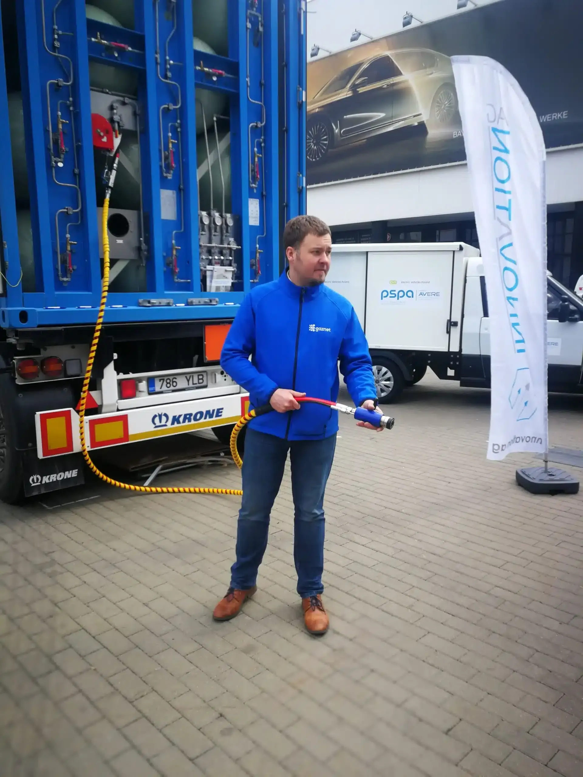 Gaznet gas transportation container in production