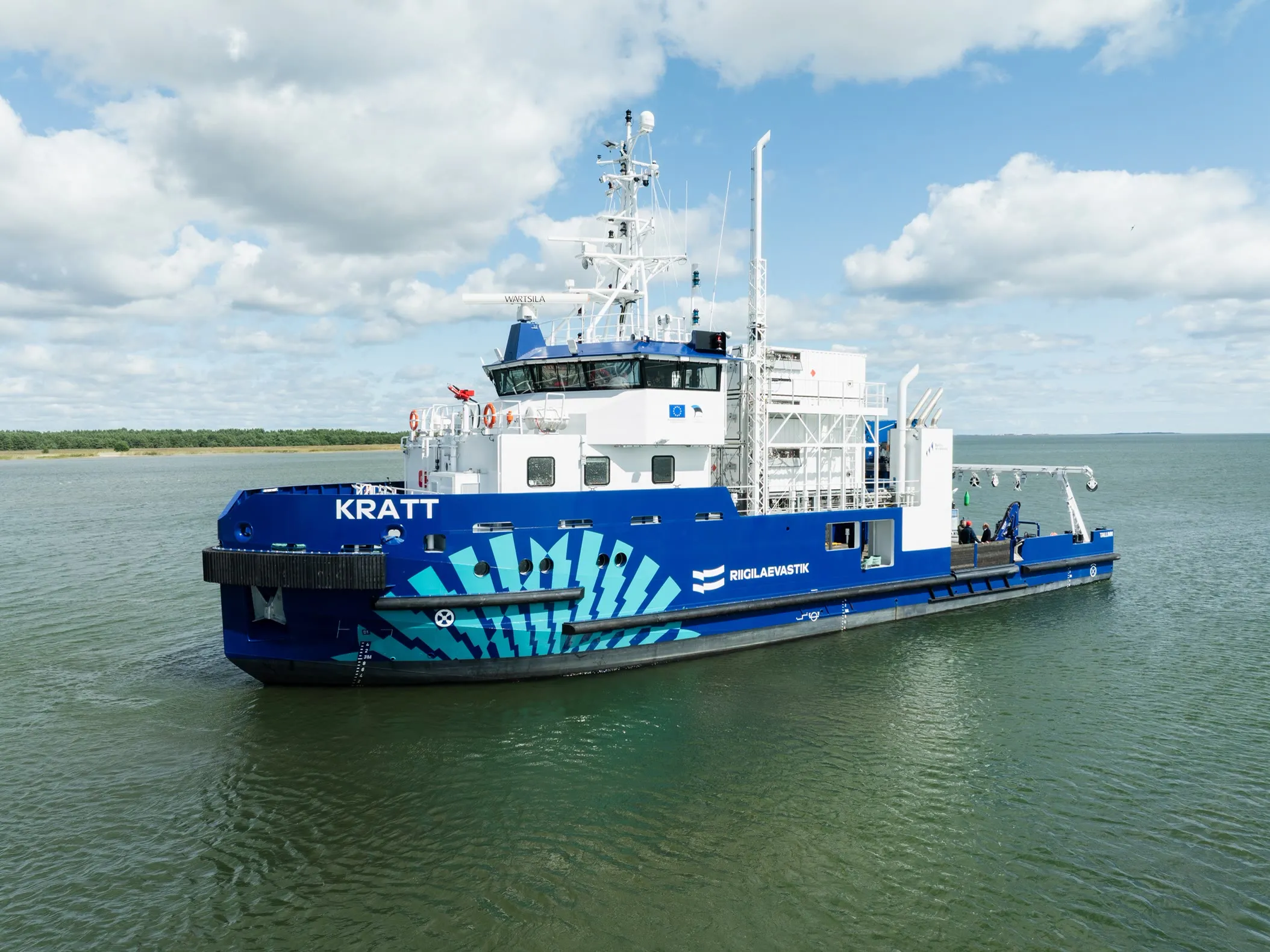KRATT, wielozadaniowy statek roboczy Estońskiej Floty Państwowej, w toku