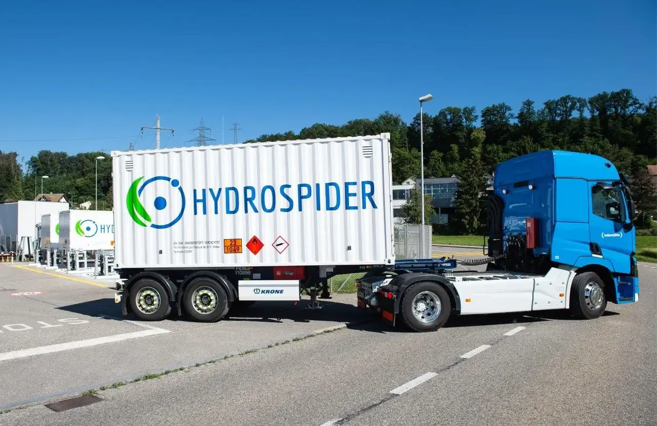 Hydrospider hydrogen storage container, Switzerland